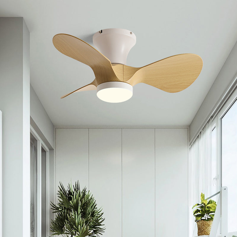 Fan Shape Metal Ceiling Fans Kid Style Single Light Ceiling Mount Fan Fixture