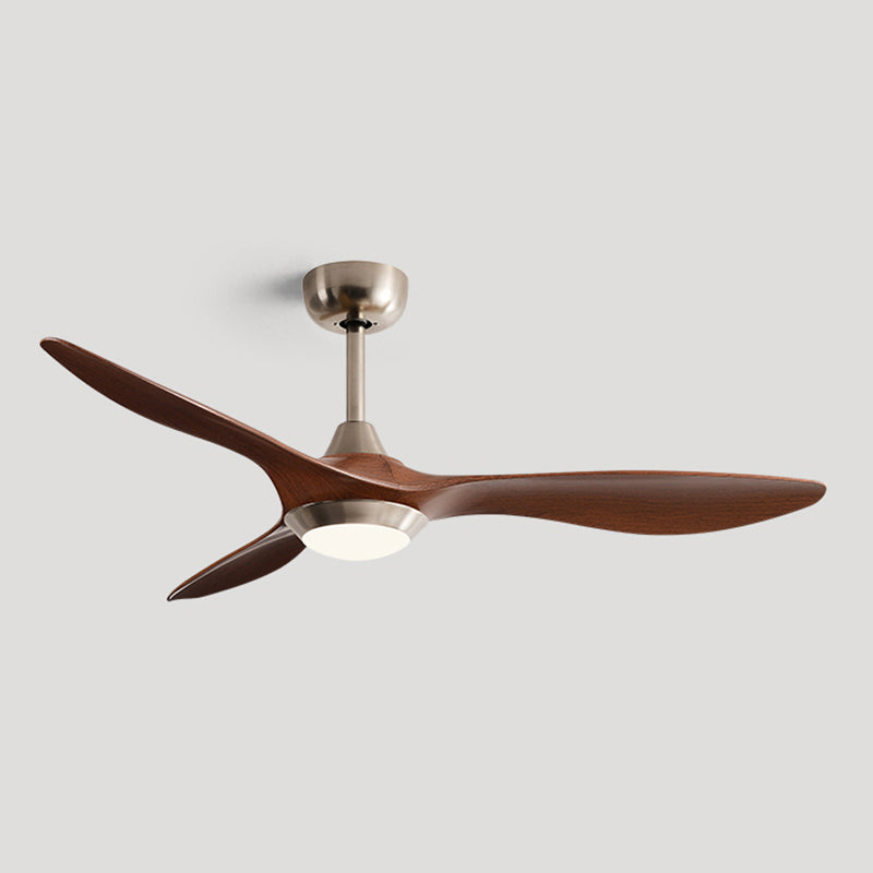 Fan Shape Metal Ceiling Fan Modern Style 1 Light Ceiling Mount Fan Fixture for Living Room