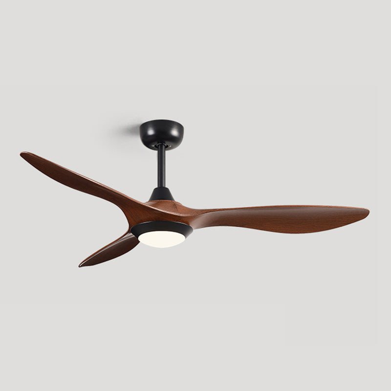 Fan Shape Metal Ceiling Fan Modern Style 1 Light Ceiling Mount Fan Fixture for Living Room