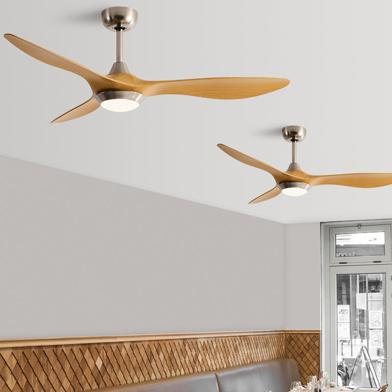 Fan Shape Metal Ceiling Fan Modern Style 1 Light Ceiling Mount Fan Fixture for Living Room