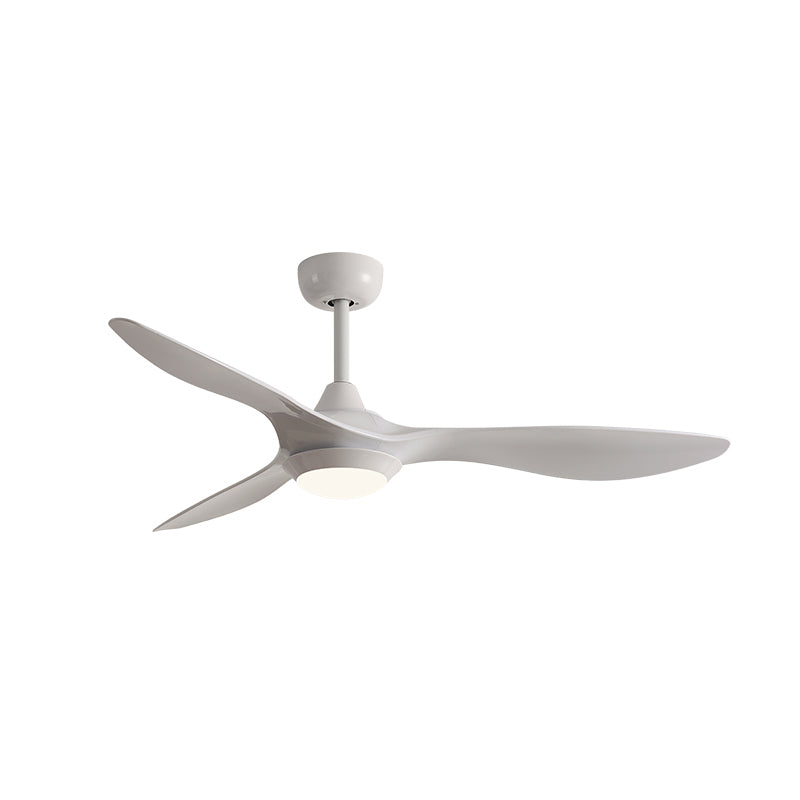 Fan Shape Metal Ceiling Fan Modern Style 1 Light Ceiling Mount Fan Fixture for Living Room