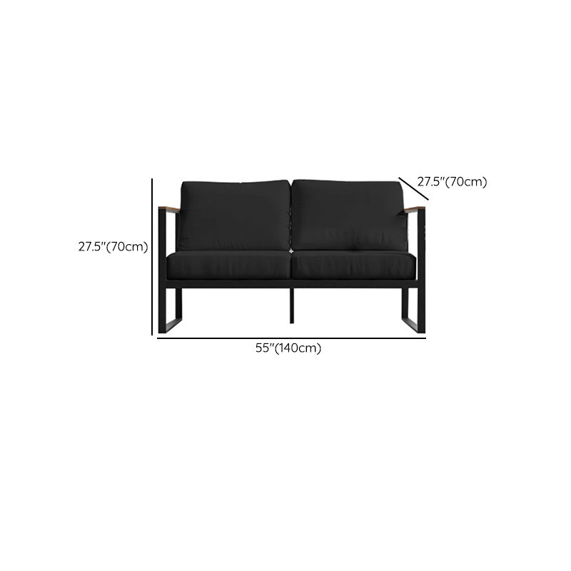 Modern Metal Outdoor Patio Fade Resistant Sofa Patio Sofa with Cushions