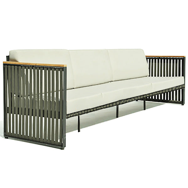 Modern Symmetrical White Cushion Outdoor Patio Sofa/Patio Daybed