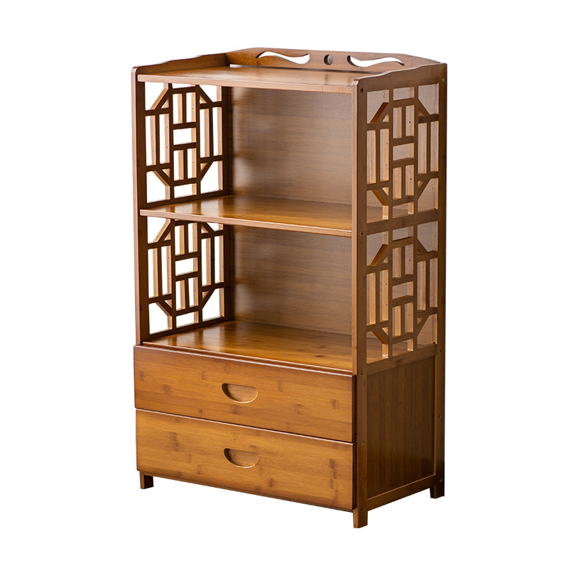 Contemporary Sideboard Cabinet Bamboo Sideboard with Drawers for Kitchen