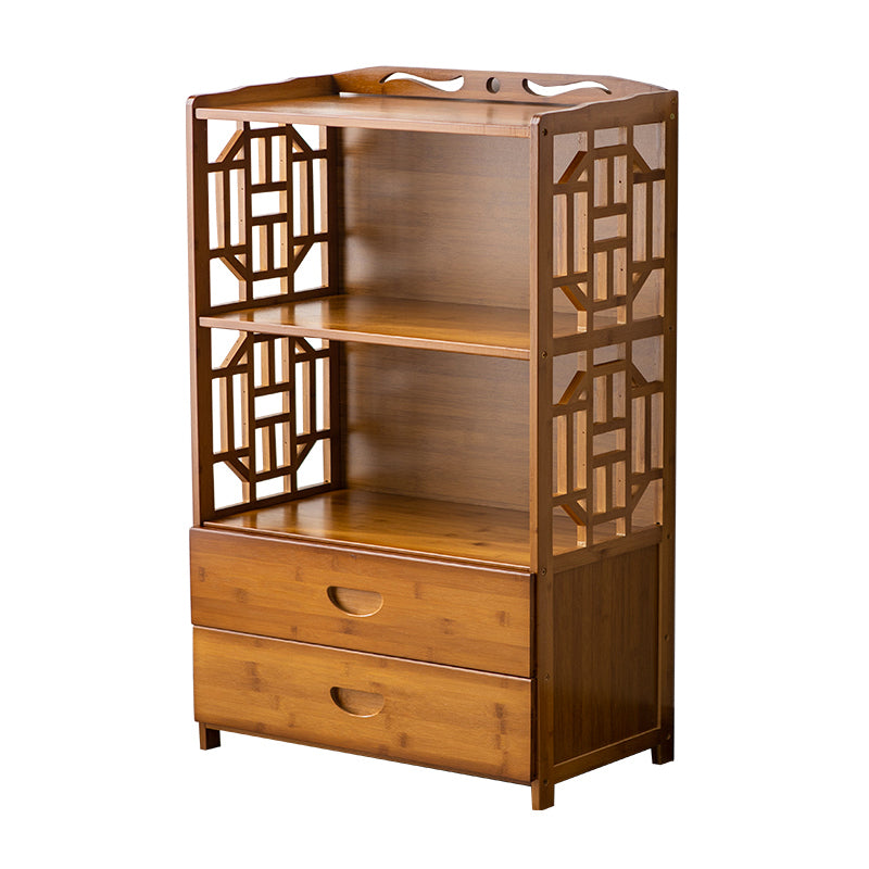 Contemporary Sideboard Cabinet Bamboo Sideboard with Drawers for Kitchen