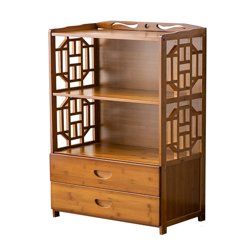 Contemporary Sideboard Cabinet Bamboo Sideboard with Drawers for Kitchen