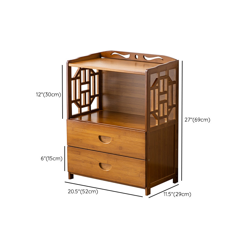 Contemporary Sideboard Cabinet Bamboo Sideboard with Drawers for Kitchen