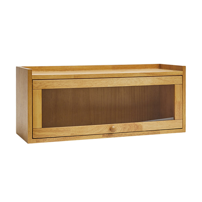 Contemporary Sideboard Cabinet Rubberwood Sideboard with Doors for Kitchen