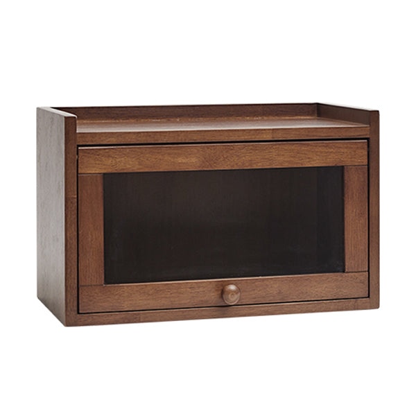 Contemporary Sideboard Cabinet Rubberwood Sideboard with Doors for Kitchen