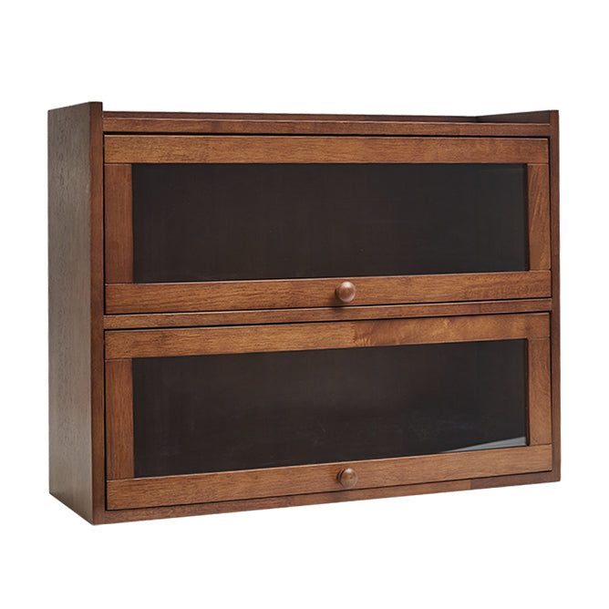 Contemporary Sideboard Cabinet Rubberwood Sideboard with Doors for Kitchen