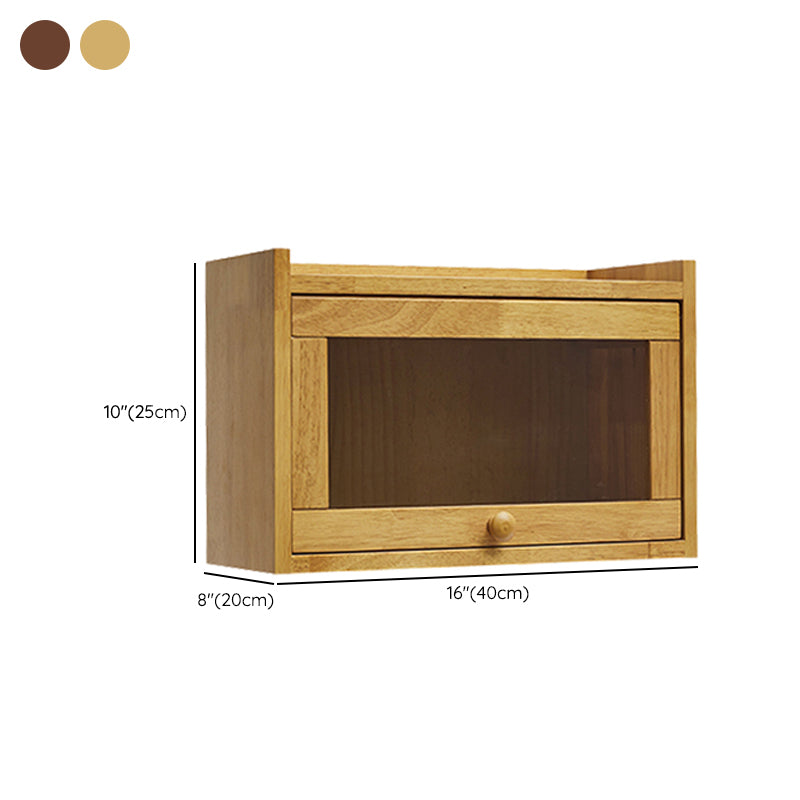 Contemporary Sideboard Cabinet Rubberwood Sideboard with Doors for Kitchen