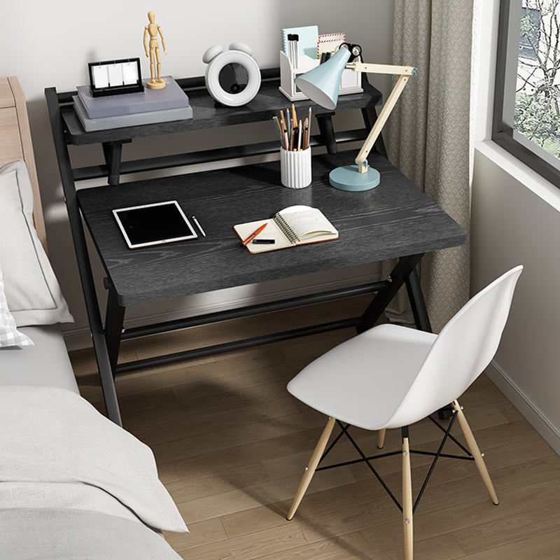 Modern Folding Dormitory Writing Desk Rectangular Trestle Base Office Desk