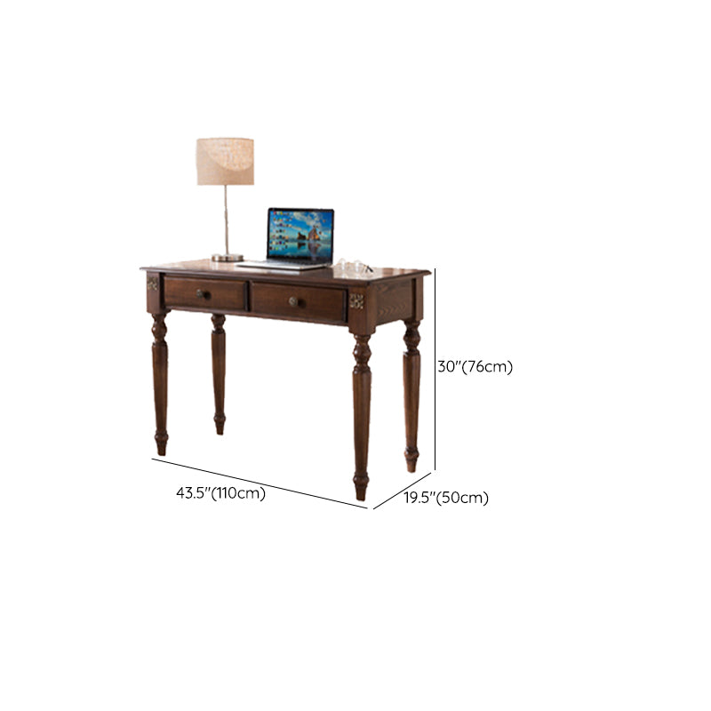 Contemporary Style Wood Office Desk Rectangular Shape Task Desk with 4 Legs