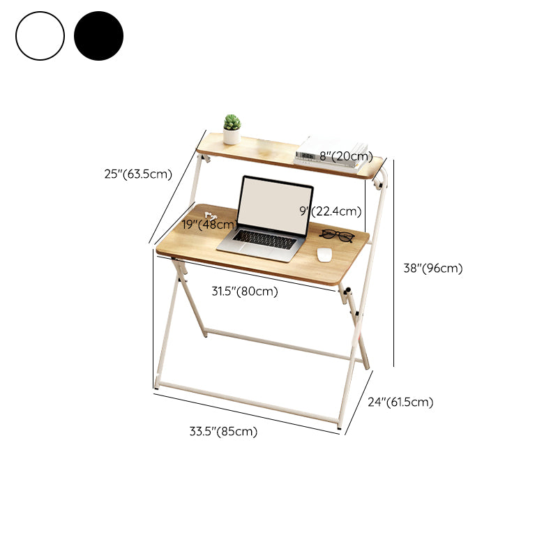 Modern Style Folding Office Desk Rectangular Home Writing Desk