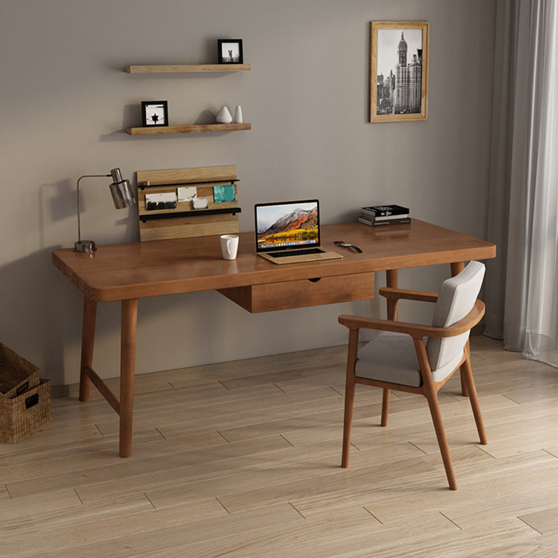 Contemporary Style Wood Office Desk Rectangular Shape Task Desk with Drawers