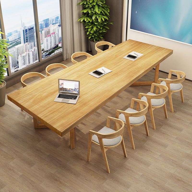 Contemporary Style Wood Office Desk Rectangular Shape Task Desk with Legs