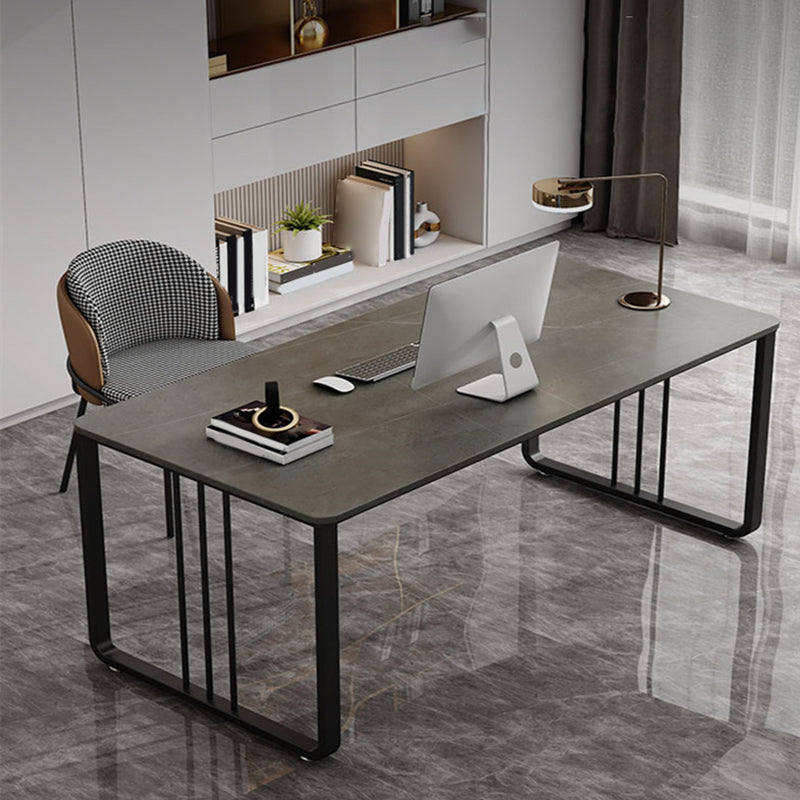 Modern Style Stone Top Office Desk Rectangle Writing Desk for Office