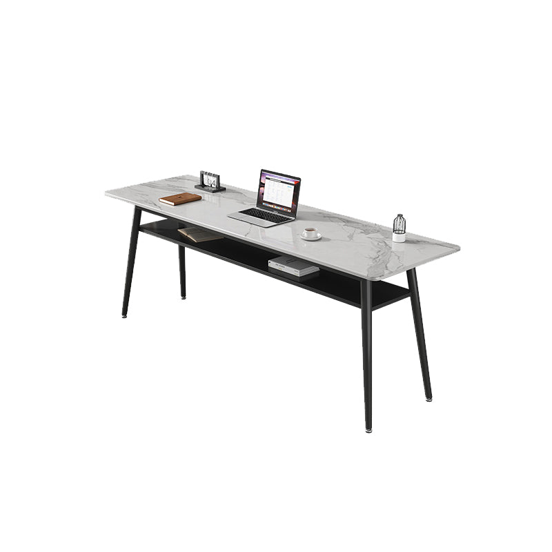 Rectangle Stone Top Office Desk Modern Writing Desk for Office