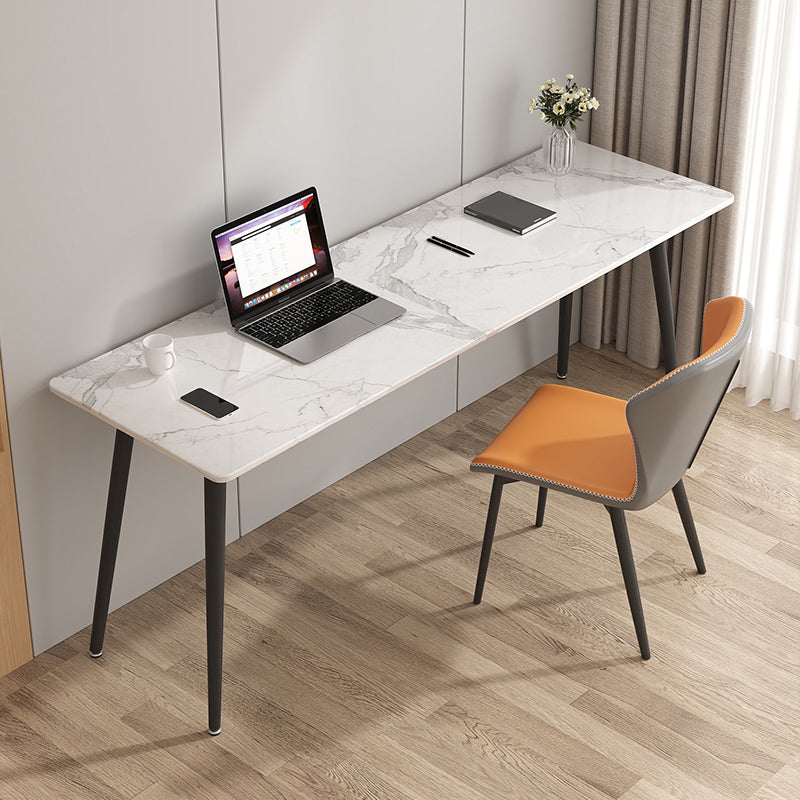 Rectangle Stone Top Office Desk Modern Writing Desk for Office