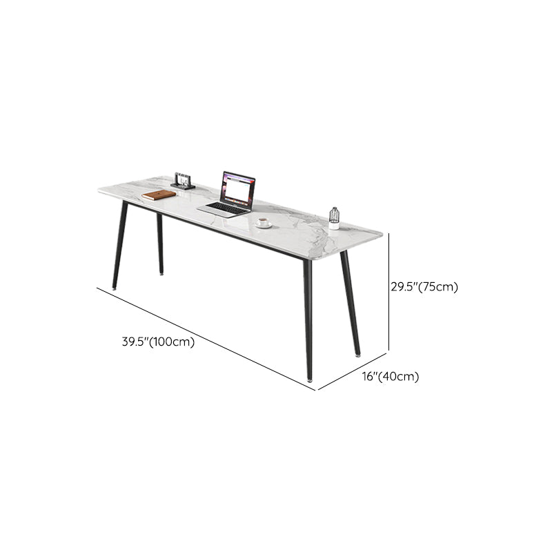 Rectangle Stone Top Office Desk Modern Writing Desk for Office