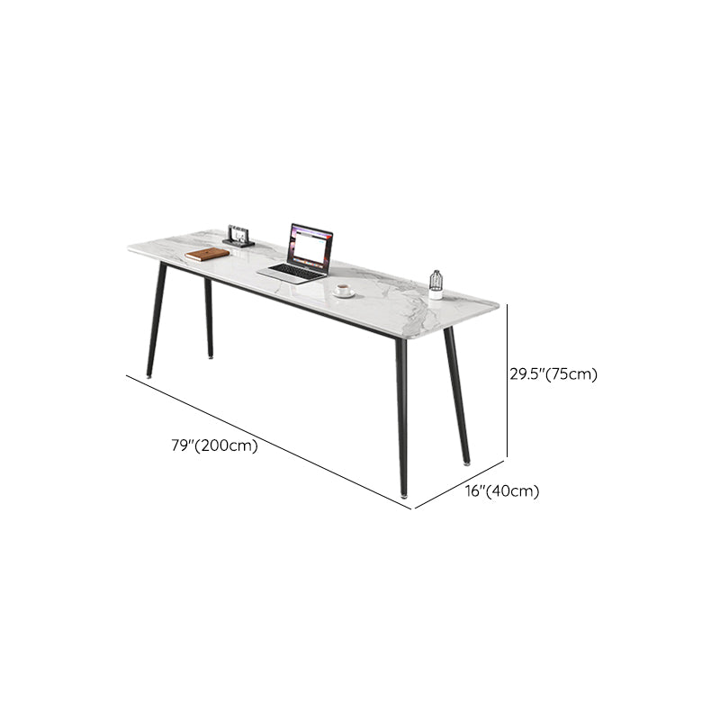 Rectangle Stone Top Office Desk Modern Writing Desk for Office