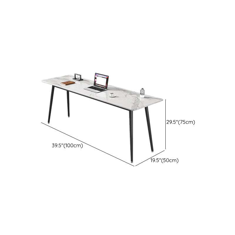 Rectangle Stone Top Office Desk Modern Writing Desk for Office