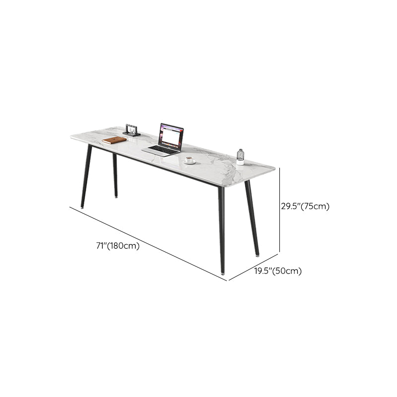 Rectangle Stone Top Office Desk Modern Writing Desk for Office