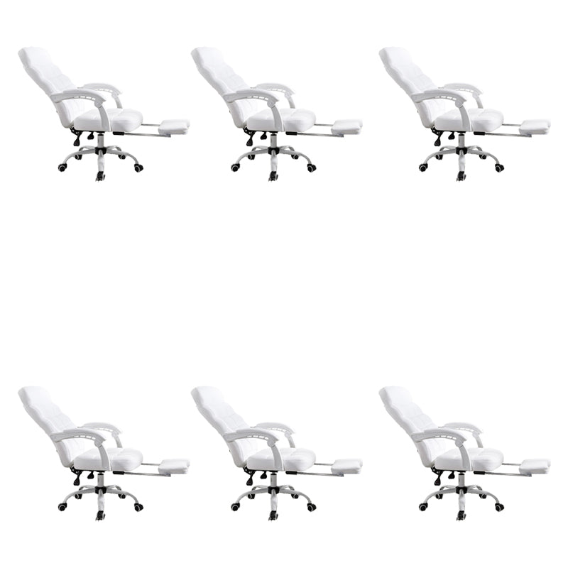 Padded Arms Office Chair Leather Tilt Mechanism No Distressing Ergonomic Desk Chair