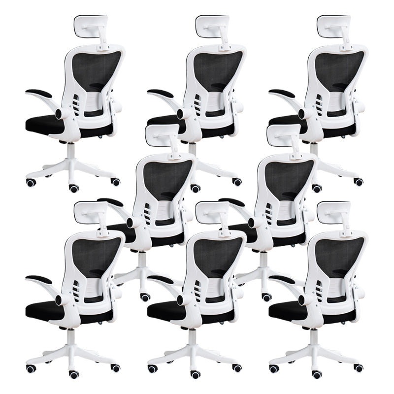 Modern Removable Arms Office Chair Tilt Mechanism Ergonomic Slide Chair with Wheels