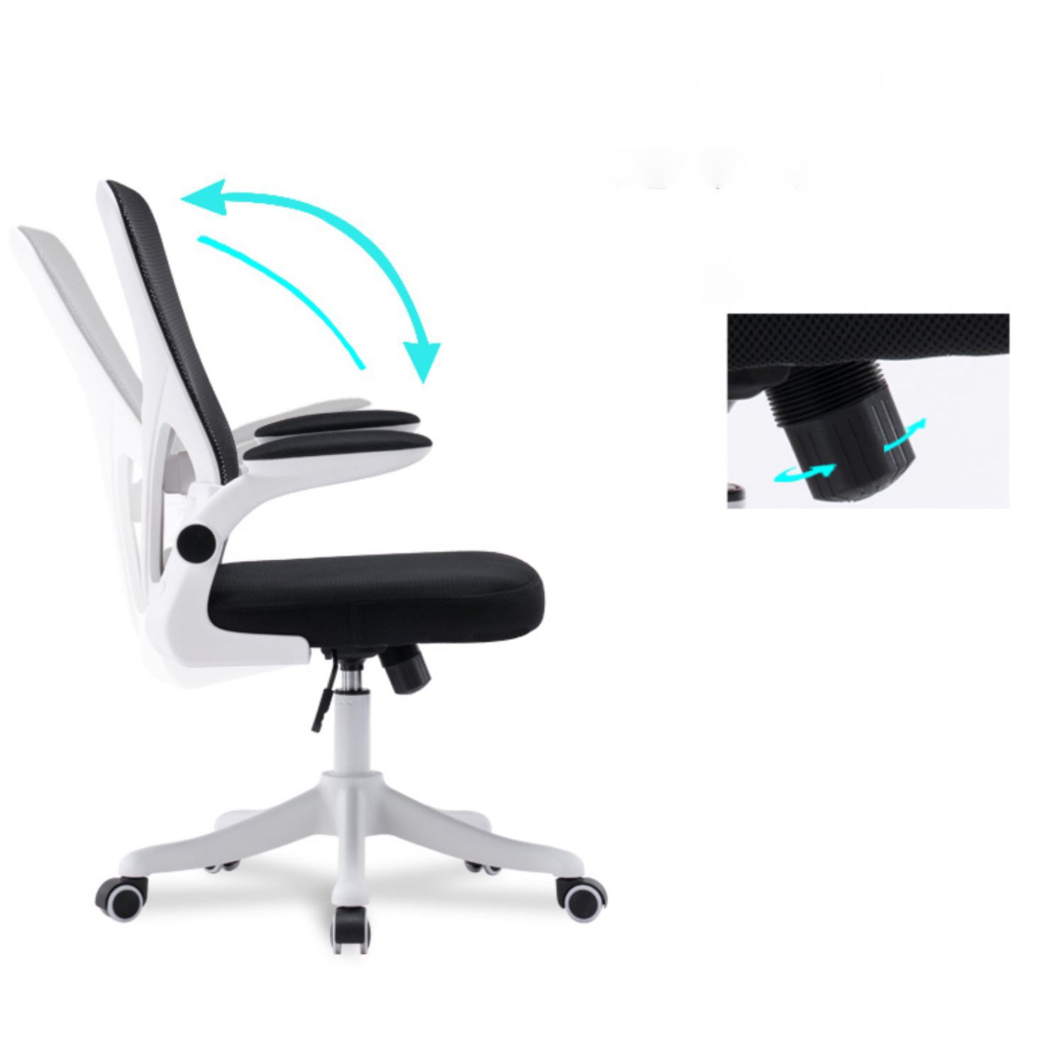 Modern Removable Arms Office Chair No Distressing Office Chair