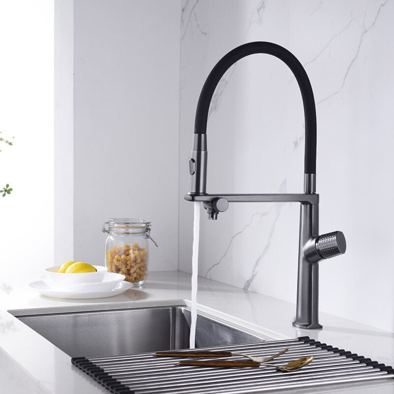 Farmhouse Spring Spout Water Filler One Handle High Arch Kitchen Faucet