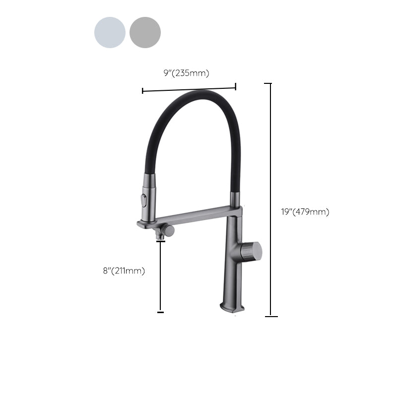 Farmhouse Spring Spout Water Filler One Handle High Arch Kitchen Faucet