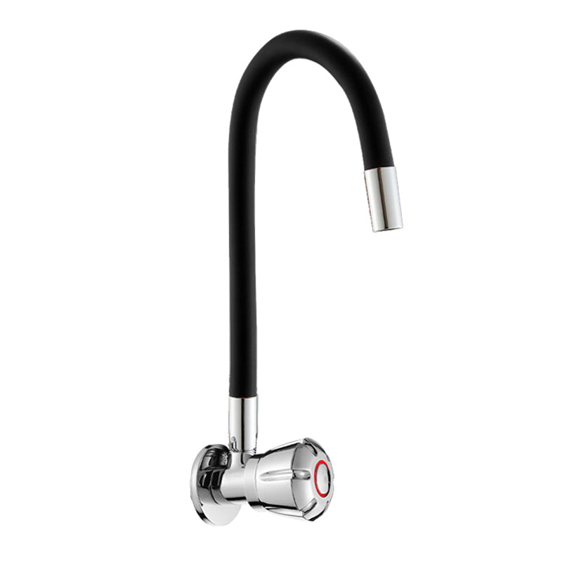 Contemporary Single Handle Kitchen Faucet 1-Hold Bar Faucet with No Sensor