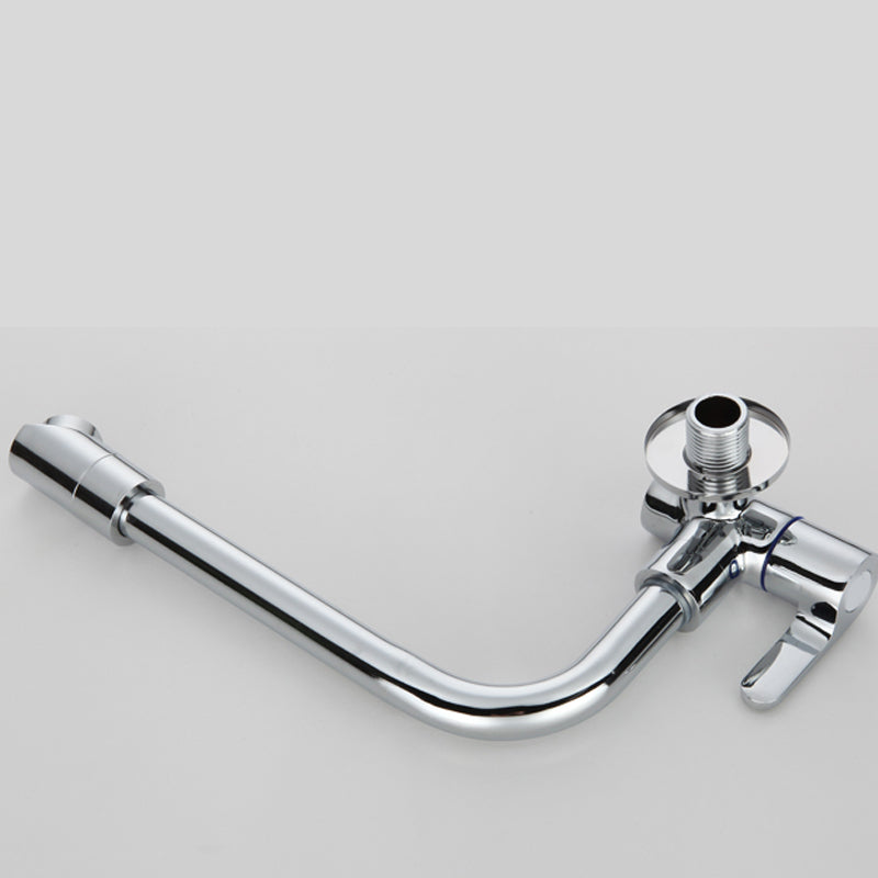 Contemporary Single Handle Kitchen Faucet 1-Hold Bar Faucet with No Sensor