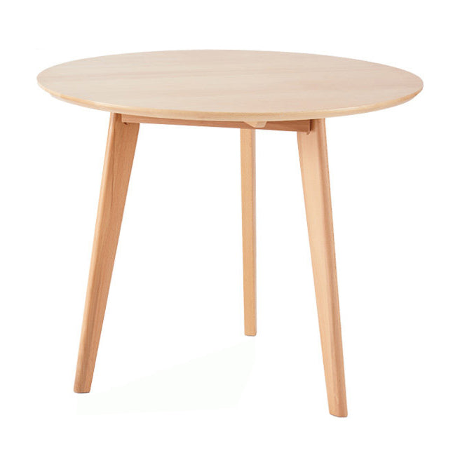 Modern Waterproof Wood Courtyard Table Round Shape Outdoor Table