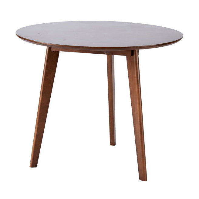 Modern Waterproof Wood Courtyard Table Round Shape Outdoor Table