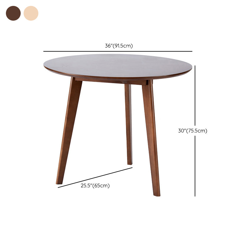 Modern Waterproof Wood Courtyard Table Round Shape Outdoor Table