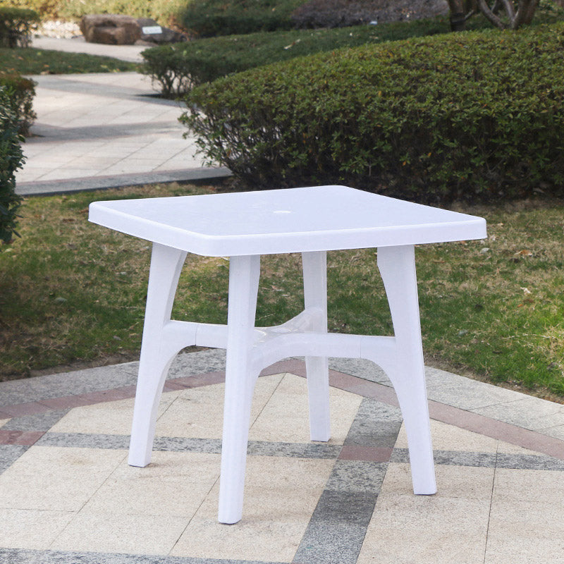 Modern Waterproof Geometric Courtyard Table Plastic Outdoor Table