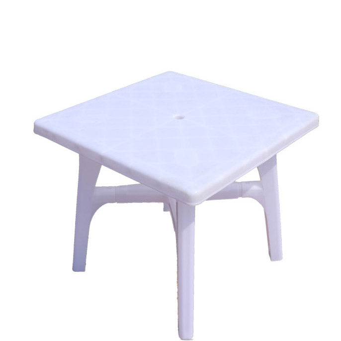 Modern Waterproof Geometric Courtyard Table Plastic Outdoor Table