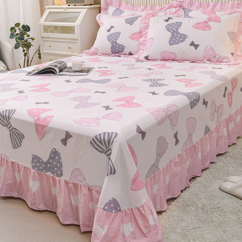 Sheets Cotton Floral Printed Ultra Soft Wrinkle Resistant Breathable Bed Sheet Set