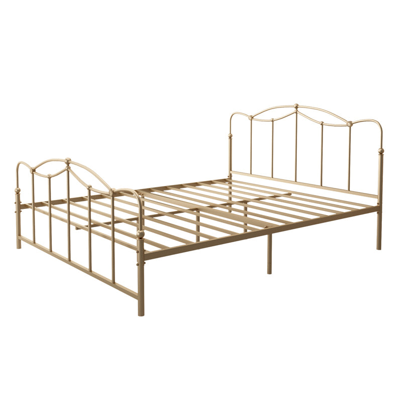 Metal Open Frame Platform Bed Minimalist Iron Bed Frame - 45.3" H