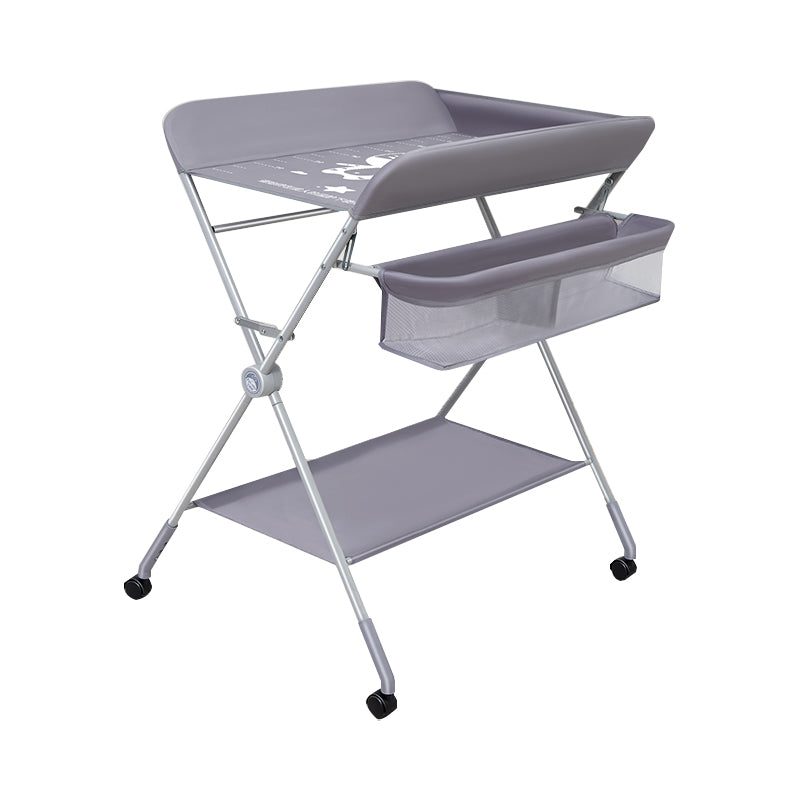 Portable Changing Table Modern Baby Changing Table in Matte Finish