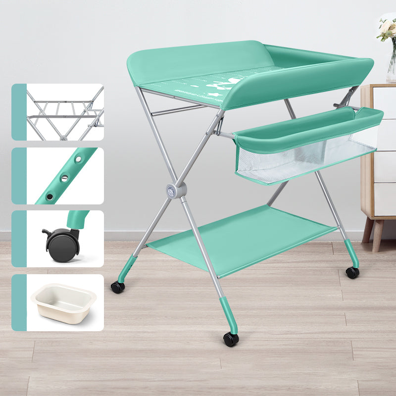 Portable Changing Table Modern Baby Changing Table in Matte Finish