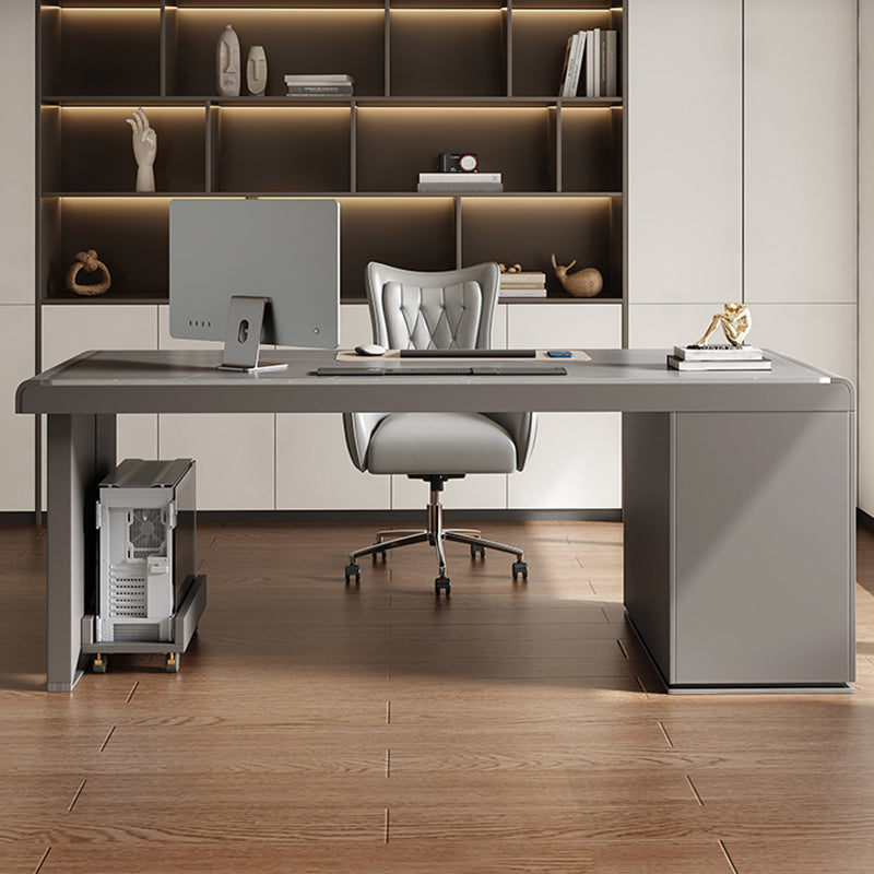 Rectangle Stone Top Office Desk Modern Style Computer Desk for Office