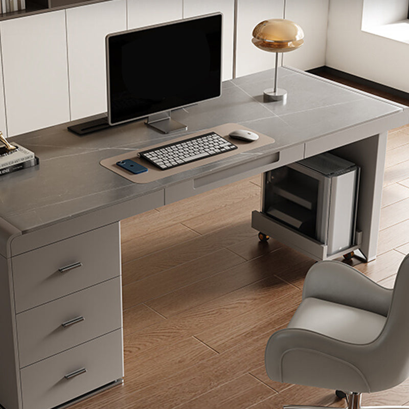 Rectangle Stone Top Office Desk Modern Style Computer Desk for Office