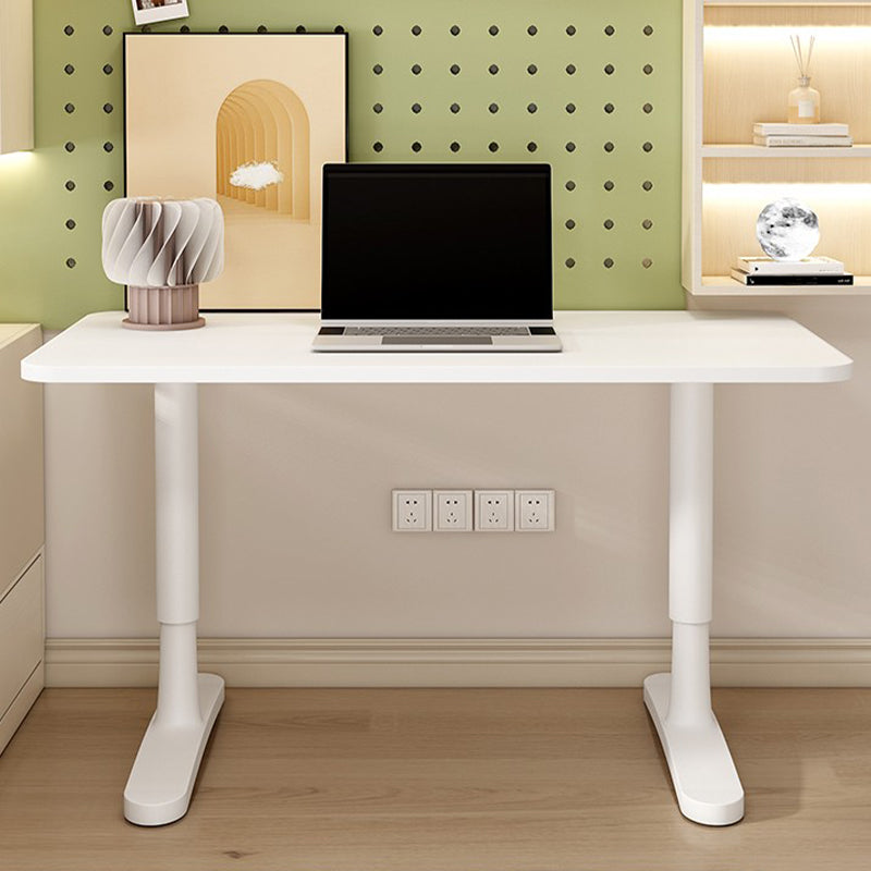 Modern Adjustable Computer Desk Dormitory T-Shape Base Writing Desk