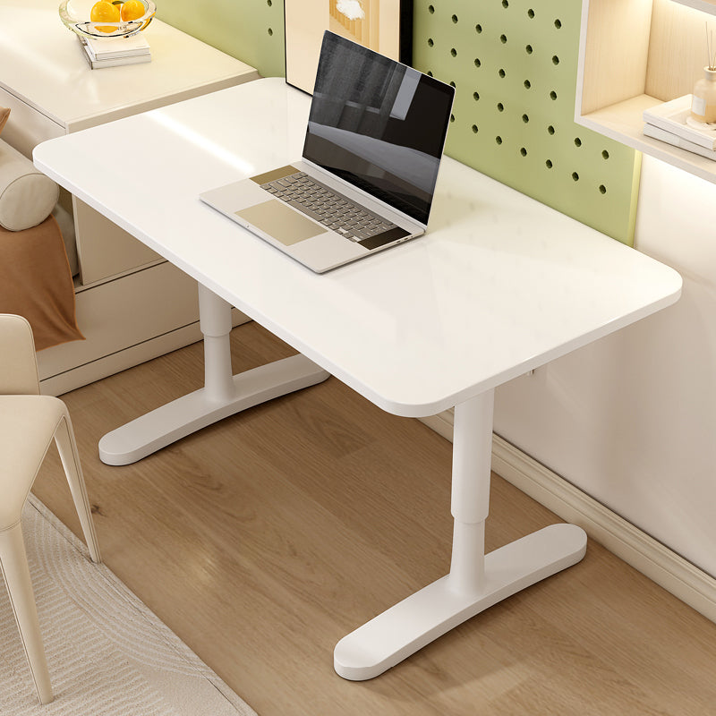 Modern Adjustable Computer Desk Dormitory T-Shape Base Writing Desk