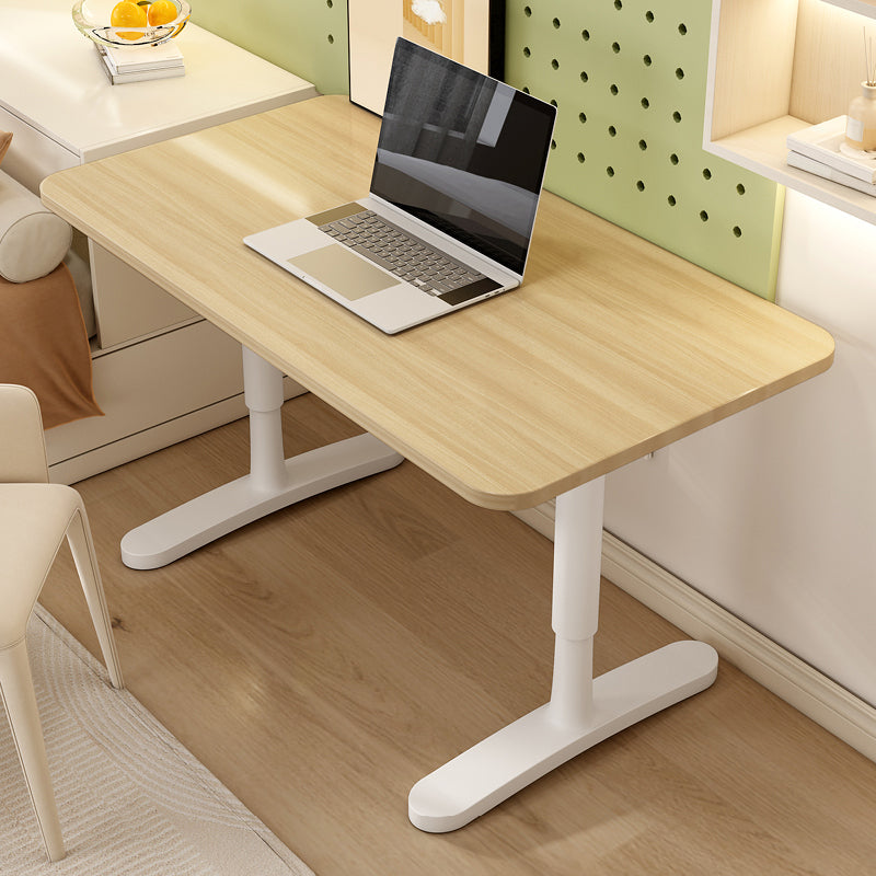 Modern Adjustable Computer Desk Dormitory T-Shape Base Writing Desk