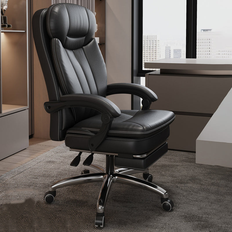 Modern Height Adjustable Executive Chair Padded Arms Included Managers Chair for Office