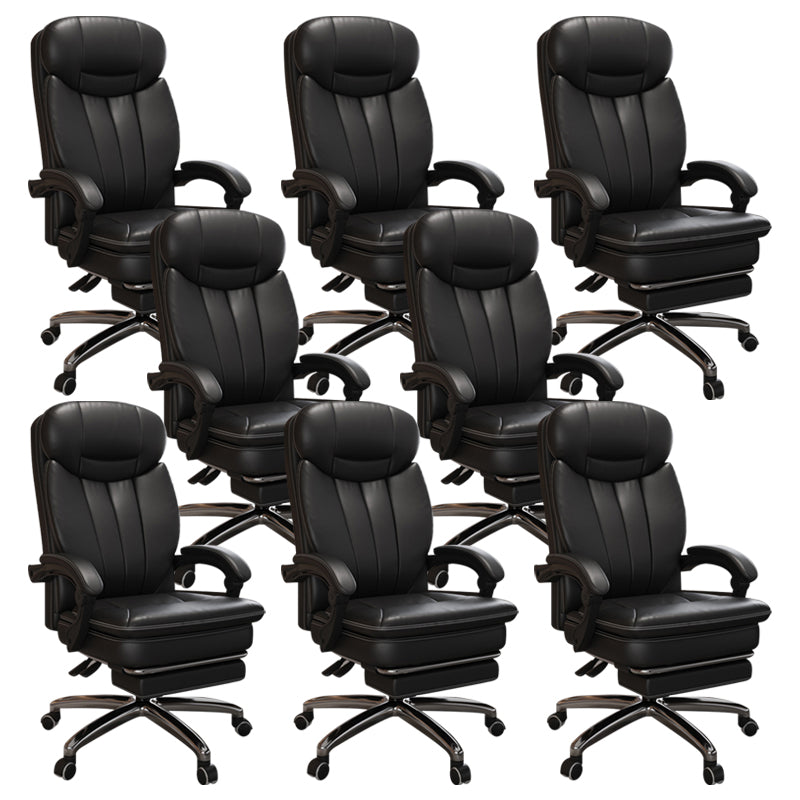 Modern Height Adjustable Executive Chair Padded Arms Included Managers Chair for Office